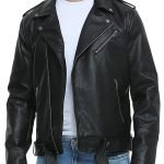 Men's Asymmetric Motorcycle Leather Jacket