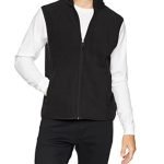 Mens Casual Black Zip Up Vest