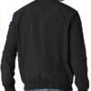 Mens Windbreaker Black Bomber Jacket