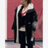 The Equalizer Robyn McCall Black Shearling Coat