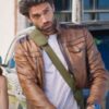 Reed Favero Love Map Ian McCallister Brown Leather Jacket