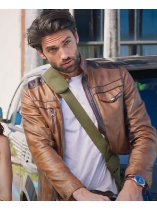 Reed Favero Love Map Ian McCallister Brown Leather Jacket