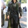 Tom Hiddleston Loki Leather Coat