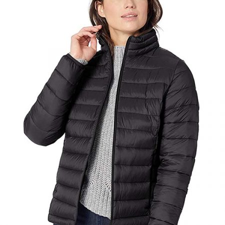 Buy Now - Womens Black Puffer Jacket - Jacketsjunction