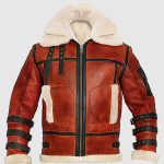 B6 Aviator Sheepskin Waxed Jacket