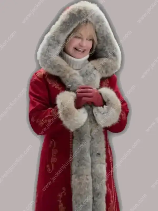 Mrs. Claus Coat - The Christmas Chronicles 2 Hooded Fur Coat