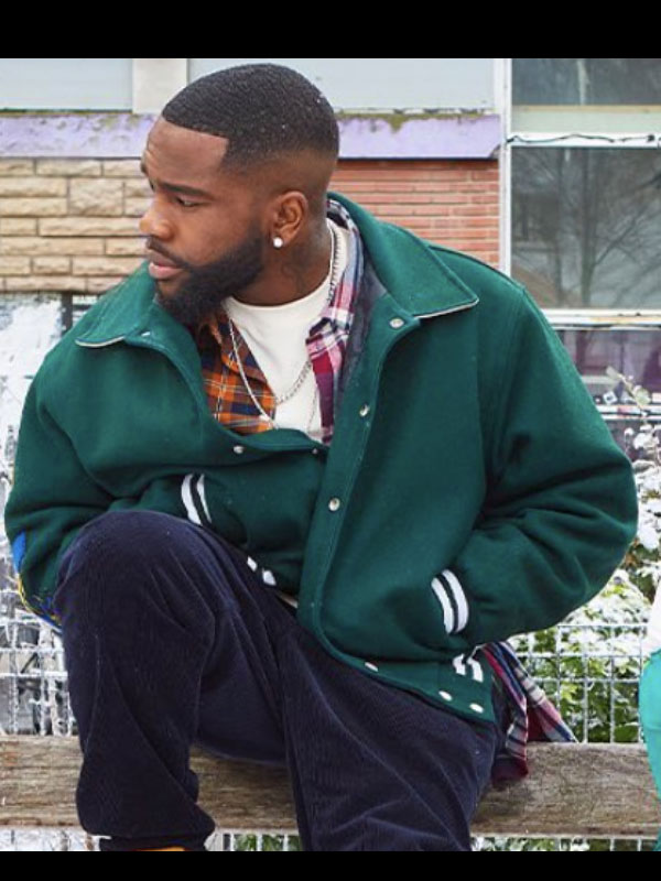 Christmas Flow Tayc Green Bomber Jacket