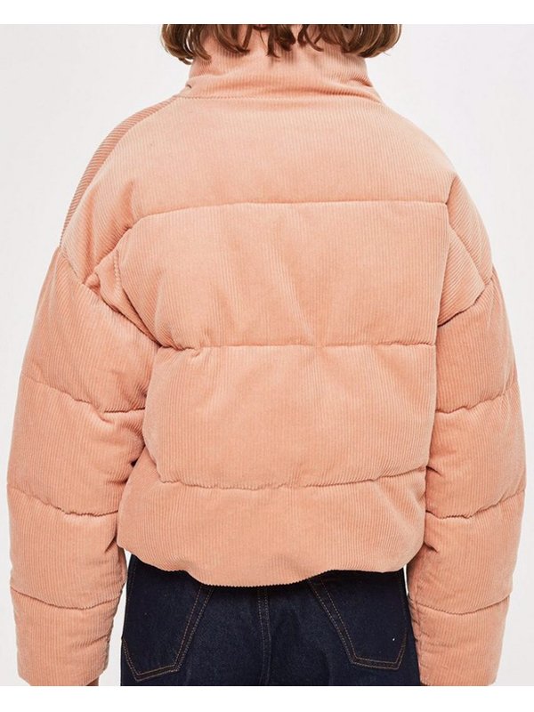 Midnight Mass Leeza Annarah Cymone Pink Puffer Jacket