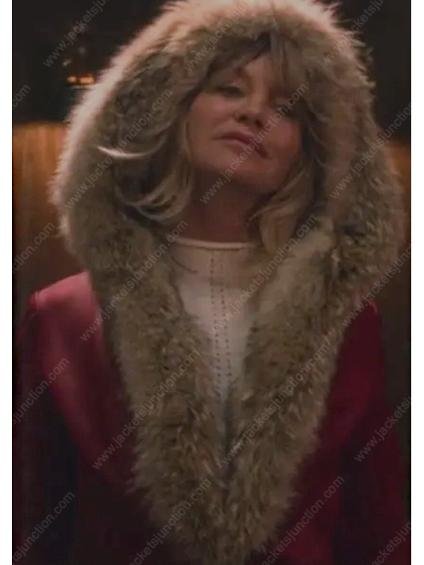 Mrs. Claus The Christmas Chronicles Red Shearling Jacket