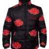 Naruto Akatsuki Black Puffer Jacket