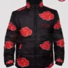 Naruto Akatsuki Black Puffer Jacket