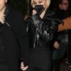 Nicola Peltz Cropped Black Leather Jacket