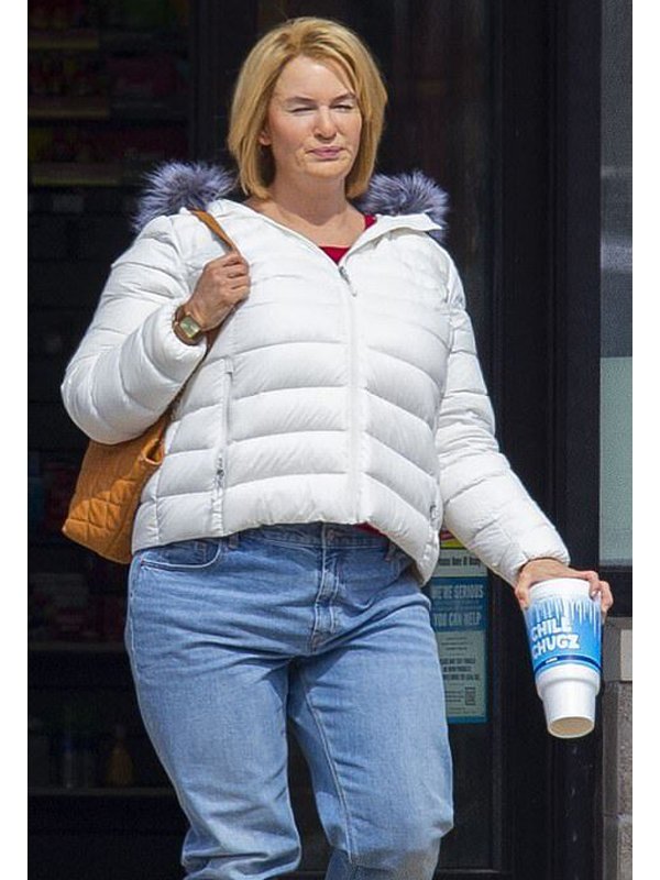 Pam Hupp The Thing About Pam Renee Zellweger White Hooded Jacket