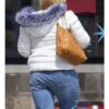 Pam Hupp The Thing About Pam Renee Zellweger White Puffer Jacket with Fur Hood