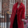 Ted Lasso Keeley Jones Juno Temple Long Red Coat