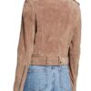 Ted lasso Keeley Jones Suede Leather Biker Jacket