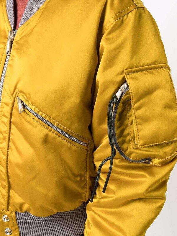 Yellow Bomber Jacket For Women