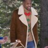 12 Dates of Christmas S02 Anthony Assent Brown Leather Coat