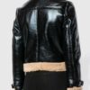 Women's Black Bomber Leather Jacket