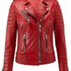 Red Quilted Jacket