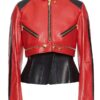 Katalina Golden Zipper Biker Leather Jacket