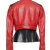 Katalina Golden Zipper Biker Leather Jacket