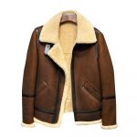 Men's B3 Shearling Brown Leather Aviator Jacket