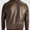 Men's Brown Pilot Bomber Shearling Jacket