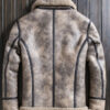 Men's Distressed Leather Shearling Jacket