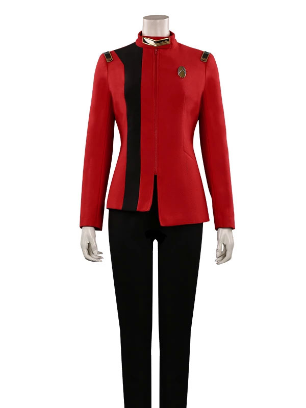 Star Trek Discovery S04 Sonequa Martin Red Wool Jacket