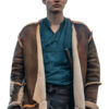 The Wheel Of Time 2021 Rand al’Thor Brown Shearling Leather Coat