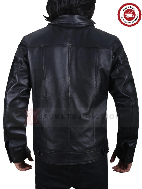 Tom Holland Black Leather Jacket