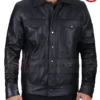 Tom Holland Uncharted Black Leather Jacket