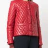 Women's Quilted Red Jacket