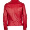 Real Leather Women's Cafe Racer Jacket