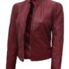 Women's Fitted Leather Jacket