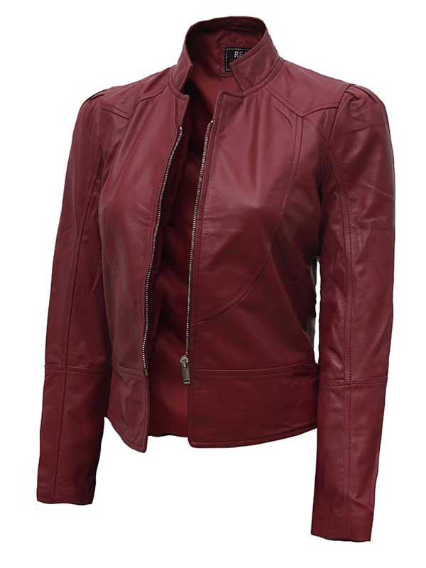 Women's Fitted Leather Jacket