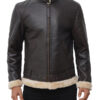 Mens Shearling Bomber Jacket