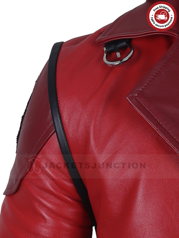 Arcane Vi Red Leather Jacket