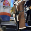 Citi Concert Series on Today 2021 Alicia Keys Shearling Brown Leather Coat