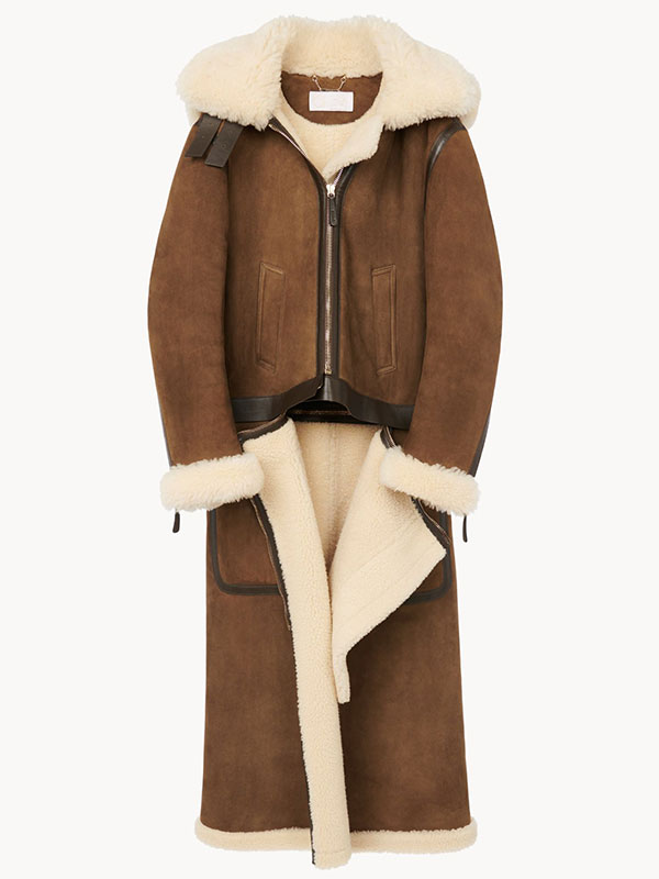 Citi Concert Series on Today Alicia Keys Shearling Brown Coat