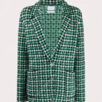 Emily In Paris S02 Lily Collins Green Houndstooth Blazer