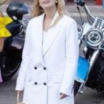 Emily In Paris Season 3 Camille Razat White Studded Blazer