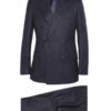 Kingsman Eggsy Navy Blue Pinstripe Double Breasted Suit