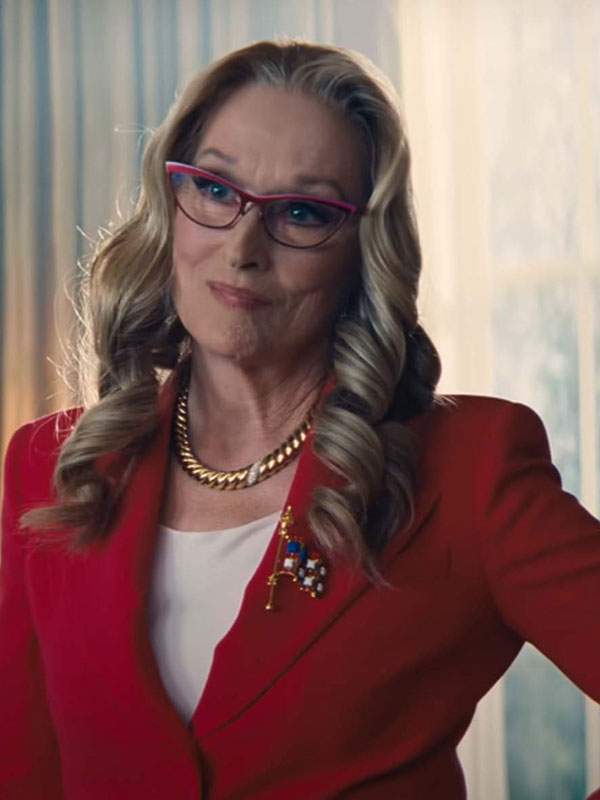 President Janie Orlean Don’t Look Up Meryl Streep Red Blazer