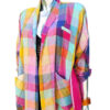 And Just Like That Carrie Bradshaw Rainbow Check Shirt Jacket