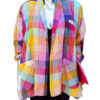 And Just Like That Carrie Bradshaw Rainbow Check Shirt Jacket