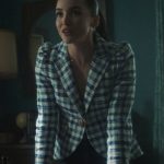 Bess’s blue check blazer on Nancy Drew