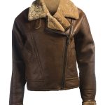 Brown B3 Shearling Leather Jacket