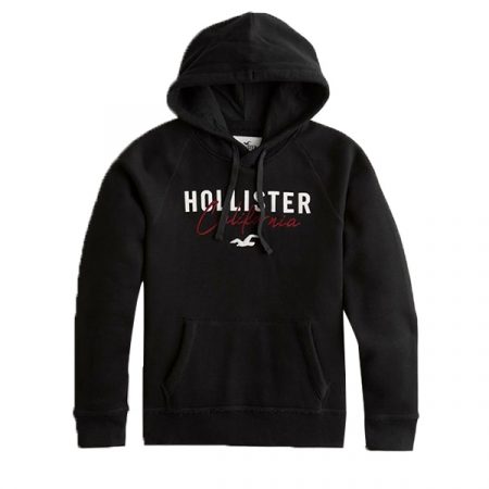 Hollister Black Hoodie For Men & Women - Jackets Junction